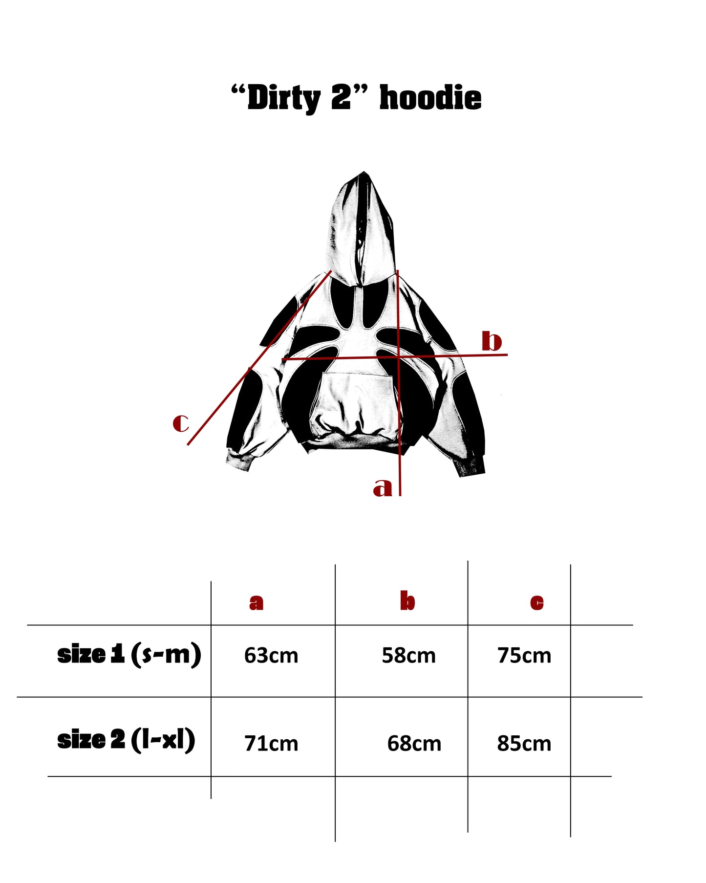 “Dirty 2” hoodie